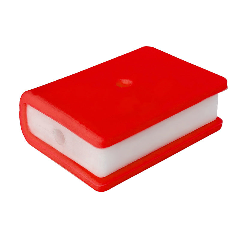 Wholesale 10PCS Stacked Book Shape Rectangle Cartoon Silicone Beads
